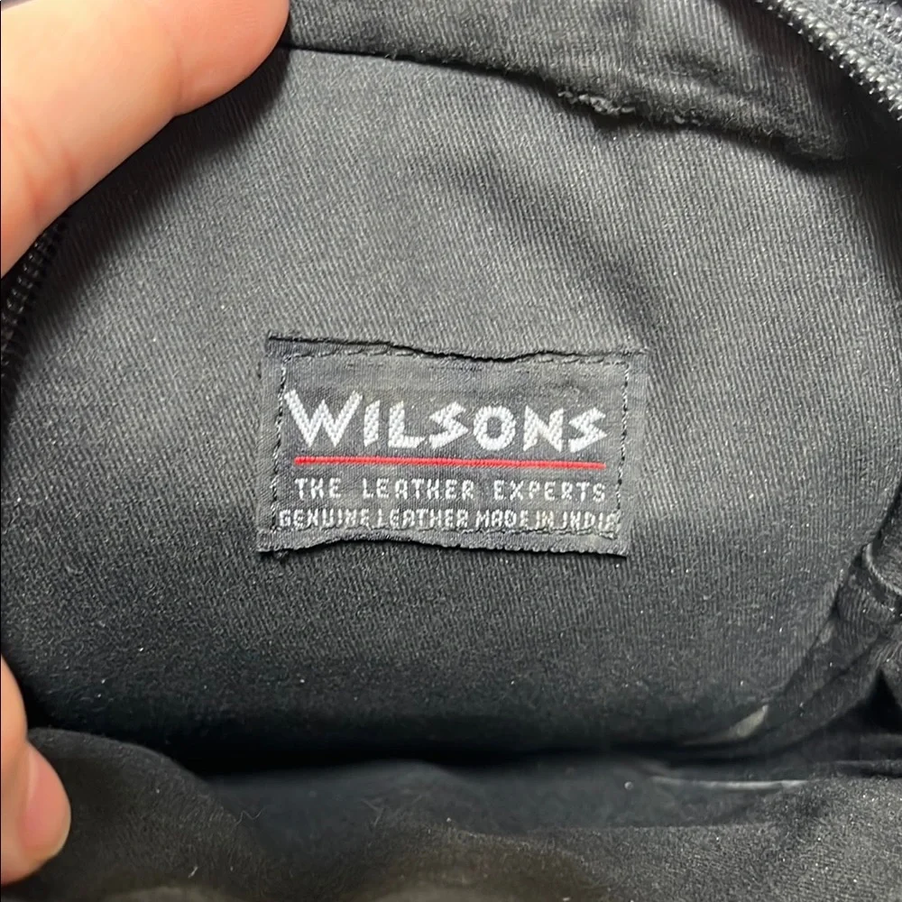Wilsons Leather Vintage Black Travel Crossbody Bag